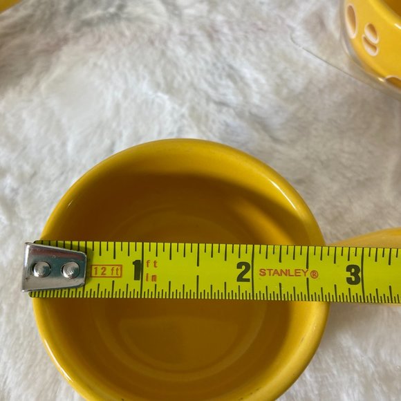 Porcelain Sauce Dishes Chip & Dip Sets Mini Dip Bowl Set with Handle set of 4 - Picture 11 of 13